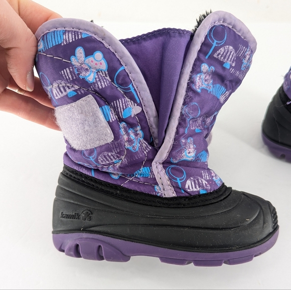 Kamik Snowbug Snow Boots Purple Size 7c - Picture 6 of 8